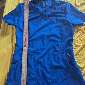 Cherokee Royal Blue V-Neck Scrub Top
